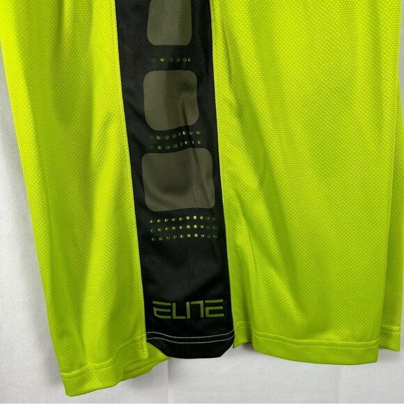 NWT Nike Elite Basketball Shorts Drawstring Waist Bright Green with Black M - Picture 14 of 16